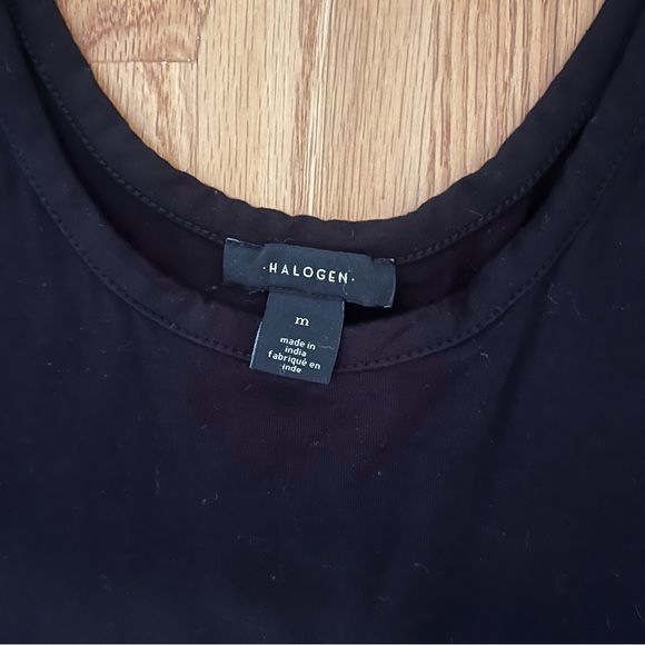 Halogen Black Stretch Tank Top | Size M - Picture 3 of 4